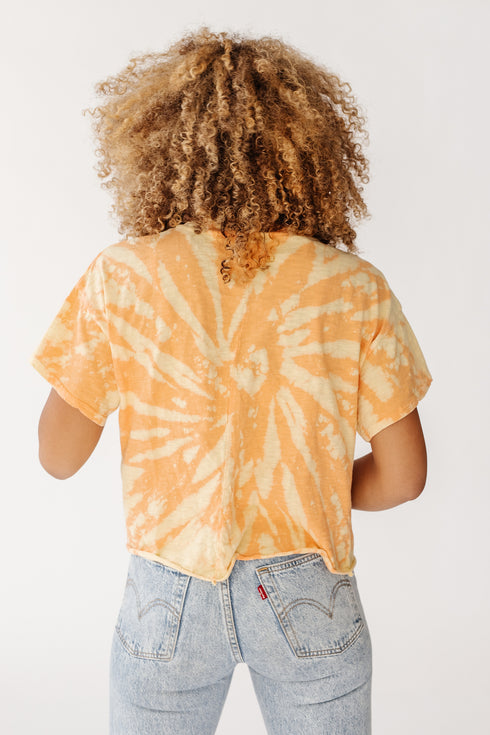 Yo Retro Tie Dye Tee// Orange